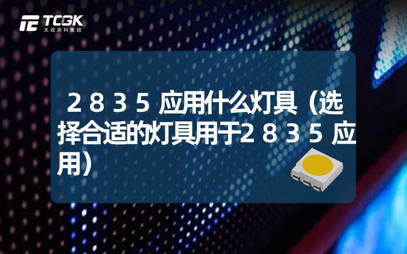 2835应用什么灯具（选择合适的灯具用于2835应用）