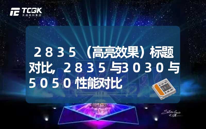 2835（高亮效果）标题对比,2835与3030与5050性能对比