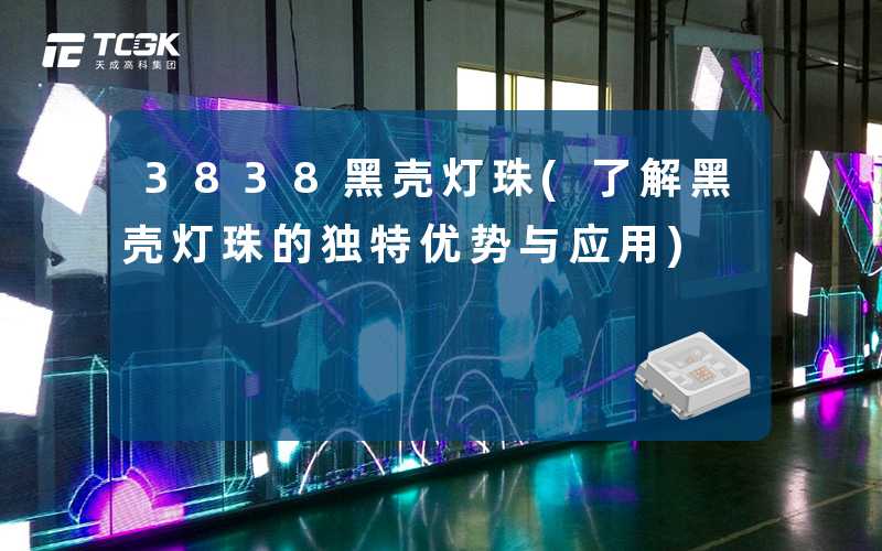 3838黑壳灯珠(了解黑壳灯珠的独特优势与应用)