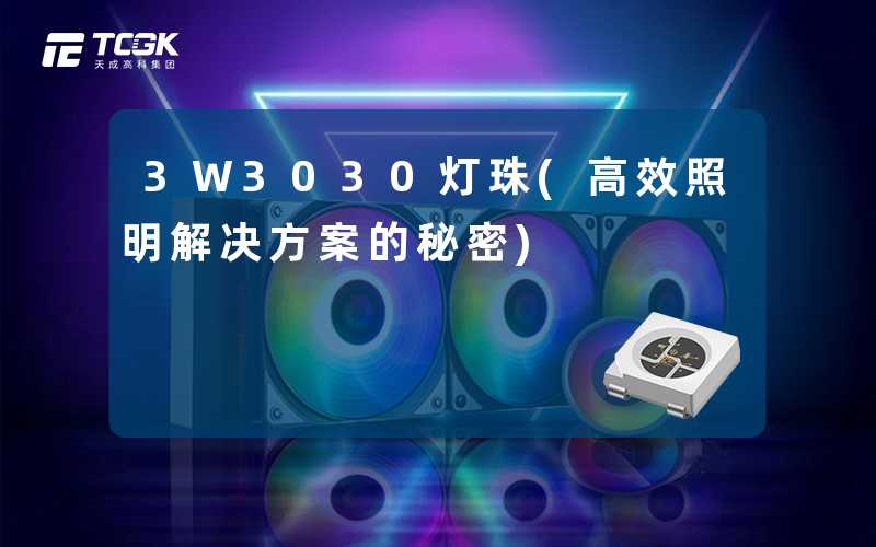 3W3030灯珠(高效照明解决方案的秘密)