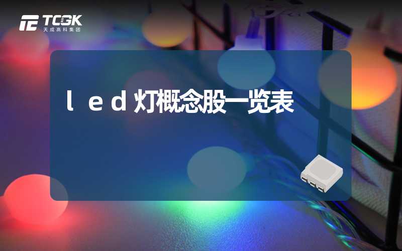 led灯概念股一览表