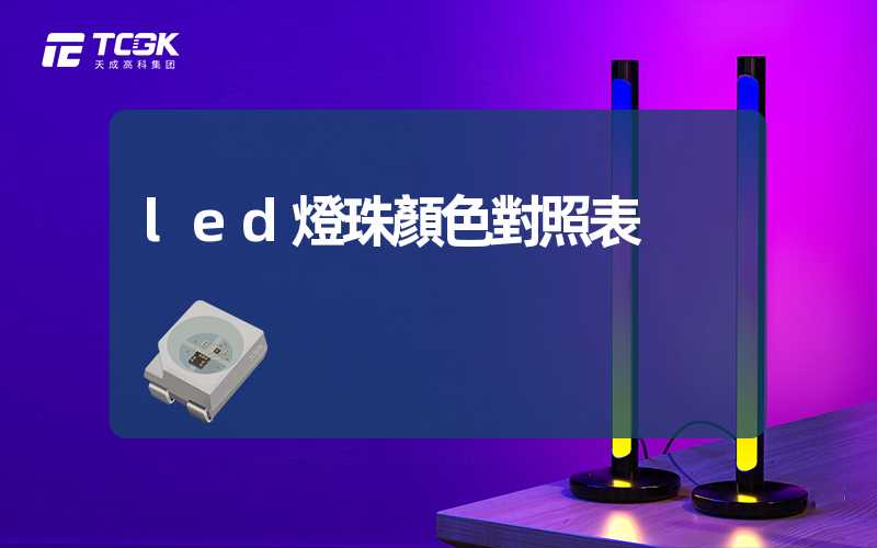 led燈珠顏色對照表