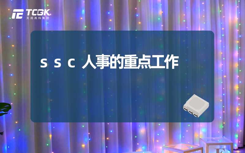 ssc人事的重点工作