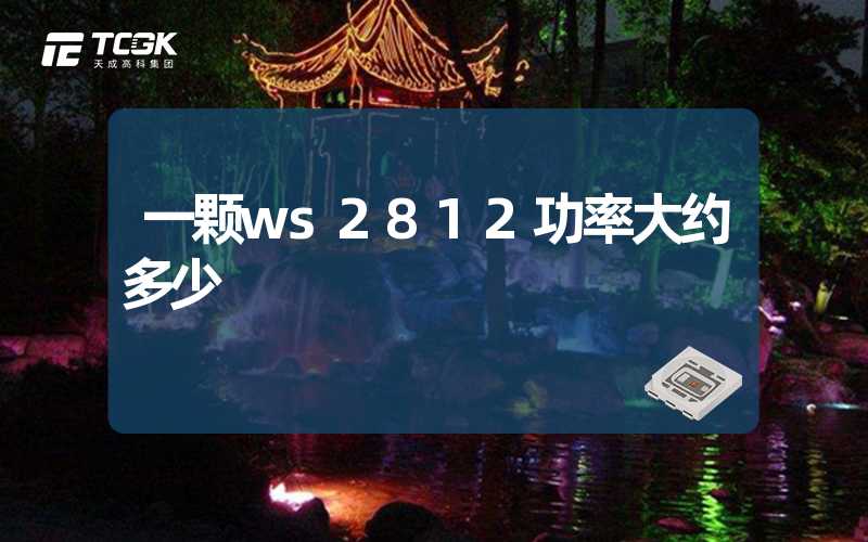 一颗ws2812功率大约多少